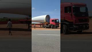 Wind blade transport shorts youtube wind current suzlon korrakodu farming [upl. by Winser]