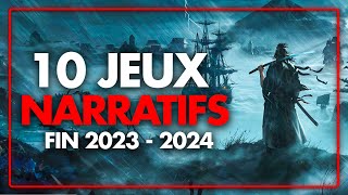 Top 10 des JEUX SOLOS amp NARRATIFS à venir FIN 2023 amp 2024  💥 PlayStation Xbox PC Switch [upl. by Artemas]