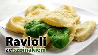 Pierożki Ravioli ze szpinakiem  smaczneprzepisypl [upl. by Bernt98]