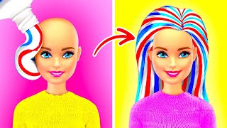 AMAZING DOLL MAKEOVER ✨ Cutest DIY Ideas For Dolls [upl. by Uke]