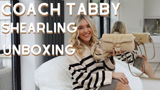 Coach Tabby Shearling Bag Review And Unboxing  Luxury Bag Under £1000 [upl. by Auhsuoj521]