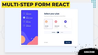 MultiStep Form💻🔤 Reactjs  Tailwind CSS  Vitejs [upl. by Uzzi122]