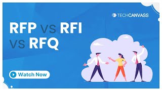 RFP vs RFI vs RFQ  Short Video by Techcanvass [upl. by Wini881]