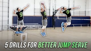 5 Drills For Better Jump Serve  Volleyball Tutorial [upl. by Foushee]