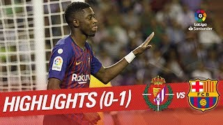 Resumen de Real Valladolid vs FC Barcelona 01 [upl. by Silver812]