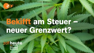 CannabisLegalisierung Lauterbach und Toxikologe zu Kiffen am Steuer  ZDFheute live [upl. by Zeni]