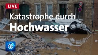 Hochwasser in Deutschland Katastrophe durch Unwetter [upl. by Williamsen]