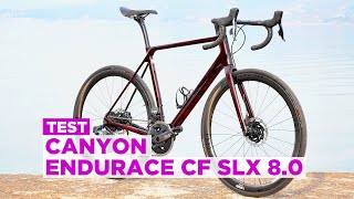 TEST  Canyon Endurace CF SLX Disc 80 Etap [upl. by Akoyn438]