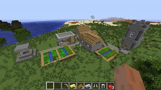 Minecraft NPC village seed 1710 Mesavillage spawn check it out [upl. by Beane]