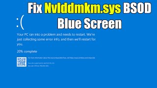 HOW TO Fix Nvlddmkmsys BSOD Blue Screen Error in Windows 10 or 11 [upl. by Sergius]