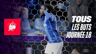 TOUS LES BUTS JOURNEE 18 👀⚽ Moments forts de la Jupiler Pro League 2324 [upl. by Dehlia]