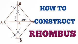 HOW TO CONSTRUCT A RHOMBUS [upl. by Lleoj314]