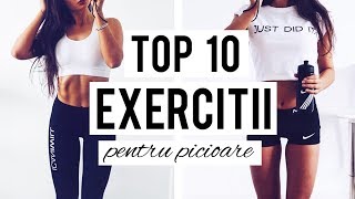 ANTRENAMENT ACASA TOP 10 EXERCITII PENTRU PICIOARE  Home Workout RoutineHD [upl. by Zasuwa]