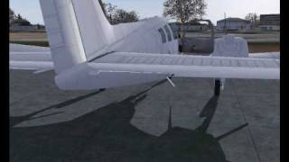 FS2004 Have a look at the Elevator Trim of the Beech Baron 58 [upl. by Chasse]