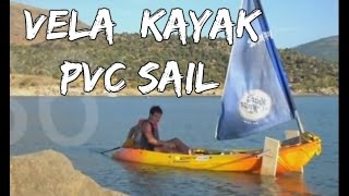 Como hacer vela sencilla para kayak COMPLETO how to made a simple sail for kayak [upl. by Kirschner]