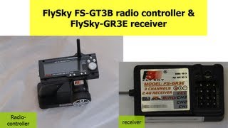 FlySky FSGT3B radio control amp GR3E receiver how to video tutorial [upl. by Ebert]