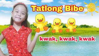 MAY TATLONG BIBE  Awiting Pambata Tagalog  3 Bibe Song  Tatlong Bibe with lyrics and Action [upl. by Laehcym628]