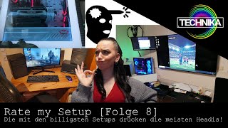 Technika und Vanessa bewerten eure Gaming Setups Folge 8 billig Setup  Pro Heady Drücker [upl. by Rubliw]