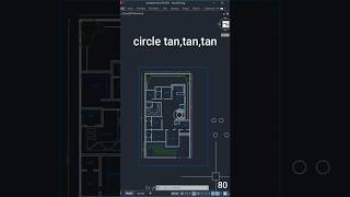 AutoCAD tangent Circle Autocad Circle [upl. by Trever]