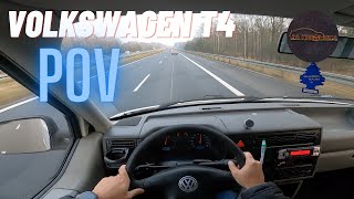 2000 Volkswagen T4 25 TDI 88HP  POV Test Drive [upl. by Raffo]