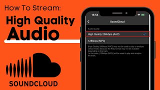 How To Stream High Quality Audio in SoundCloud  Improve Streaming Quality Soundcloud [upl. by Stacia331]