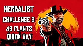 Herbalist Challenge 9  43 Plants Quick amp Easy  Red Dead Redemption 2 [upl. by Geddes]