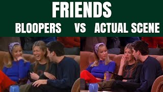 friends  bloopers vs actual scene [upl. by Anoval]