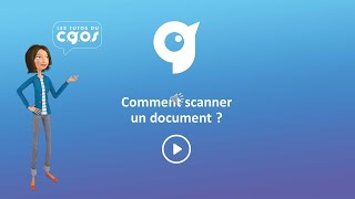 Les tutoriels du CGOS  Comment scanner un document [upl. by Uzziel]