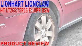 ✅ Lionhart Lionclaw HT LT26575R16 E10PR BSW 🔴 [upl. by Goerke]