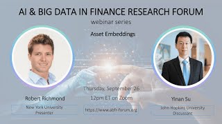 ABFR Webinar with Robert Richmond and Yinan Su [upl. by Herrle]