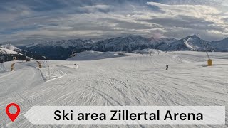 Zillertal Arena ski area  skiing in Austria [upl. by Linet]