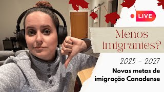 Canadá anuncia novas metas de imigração 2025  Comentário sincero [upl. by Aydin]