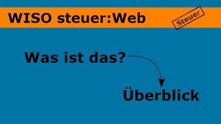 Steuererklärung mit dem WISO steuerWeb [upl. by Catha]