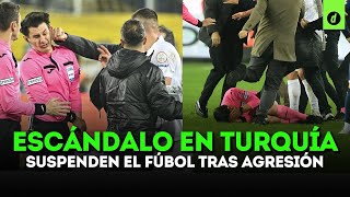 Presidente del Ankaragücü agredió a árbitro en TURQUÍA y se SUSPENDIÓ el fútbol ¿Qué pasó  Depor [upl. by Pierrepont168]