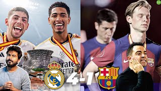 Xavi Out  Real Madrid Humiliate Barca 41  Match Reaction [upl. by Atinar]