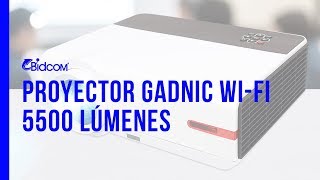 Proyector Gadnic 5500 Lúmenes WiFi PROJ032W [upl. by Baalman]