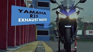 Yamaha R25 Stock Exhaust Note  PowerDrift [upl. by Ainivad]