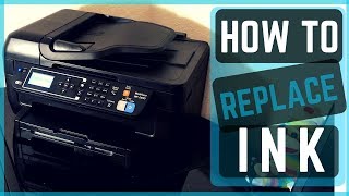 How To Replace Ink Cartridge On An Epson Printer EASY Instructions to change ink [upl. by Nabois]