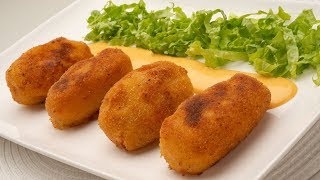 Croquetas de patata txistorra y queso  Karlos Arguiñano [upl. by Dogs494]