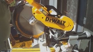 DWS780 Review How to Use Miter Saw Dewalt Double Bevel [upl. by Uhayile]