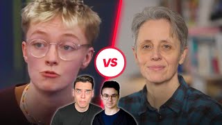 INSANE activist tries to block TERF Kathleen Stock from Oxford debate ft Marcus Dib [upl. by Ielhsa]