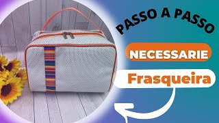 Como fazer uma frasqueira para viagem em sintético I NECESSARIE UNISSEX PASSO A PASSO I COM MOLDE [upl. by Rimahs245]