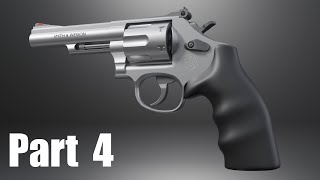 Low Poly Revolver  Grip  Blender 3DCG Modeling Tutorial for Beginner [upl. by Getraer78]