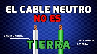 ¿Cual es la DIFERENCIA entre Neutro y Tierra  No son lo mismo aunque esten UNIDOS [upl. by Emelda]