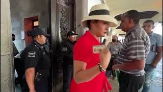 Policia municipal de Tlaxcala restringe acceso a edifico del Ayuntamiento [upl. by Etam]