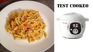 Cookéo Moulinex  Je teste pour vous les pâtes façon carbonara recette facile [upl. by Rayle]