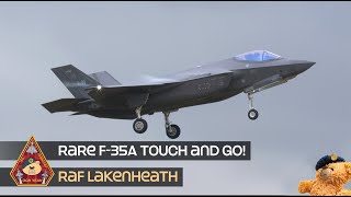 RARE RAF LAKENHEATH TOUCH AND GO USAFE F35A LIGHTNING TRAINING IN MORDORLIKE CONDITIONS • 48TH FW [upl. by Wainwright]