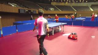 Adam Bobrow and Ma Long messing around surprise ending [upl. by Nesila]