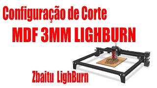 Configuração de Corte MDF 3MM [upl. by Janis]