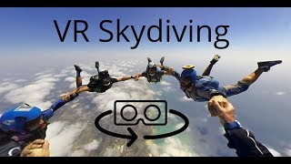 3D 360 VR skydiving experience with the Vuze camera 4K [upl. by Nork]